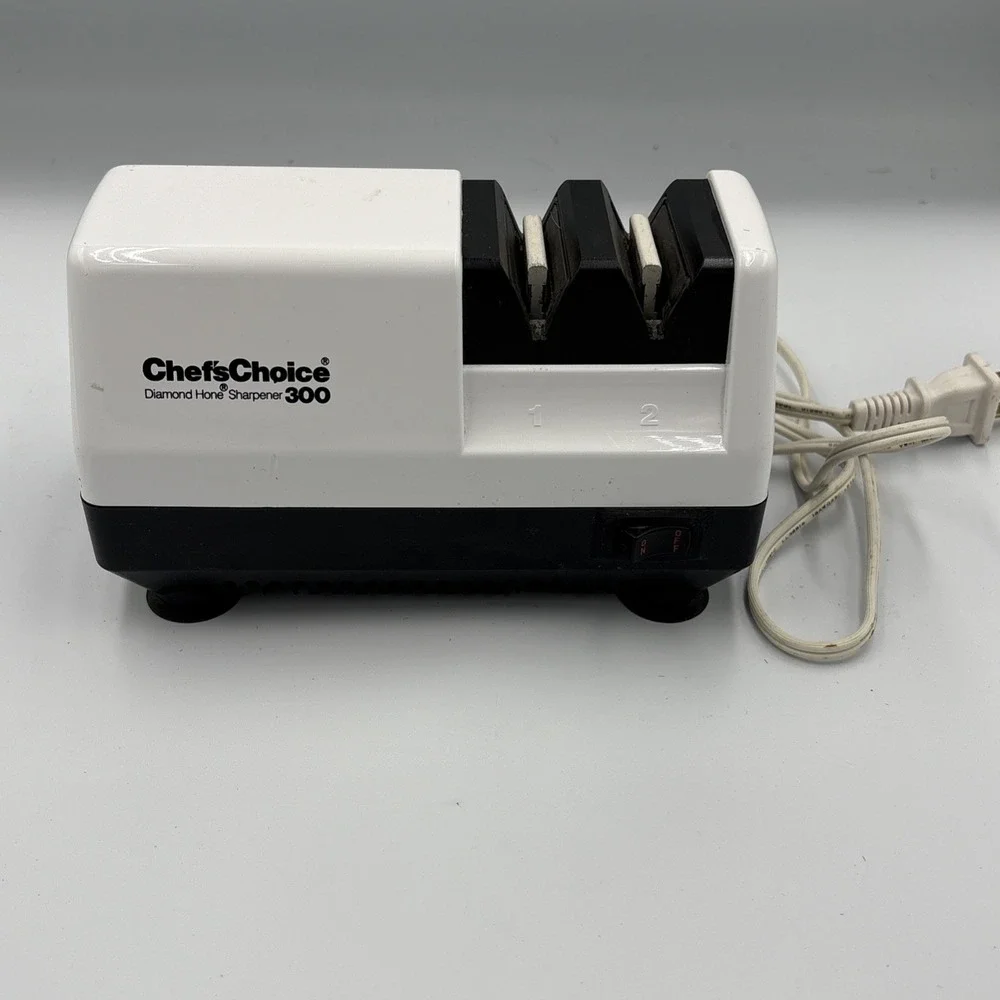 Knife Sharpener Electric CHEFS CHOICE Model 300 Diamond Hone Made USA